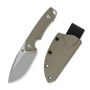 QSP Knife Tiny TOT 10Cr15MoV, stonewash,  sand G10 QS169-C1 - KNIFESTOCK
