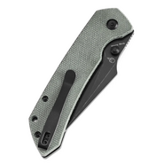 Tenable Knives Fenrir Blackwash 14C28N, Grön Micarta T1034F5 - KNIFESTOCK
