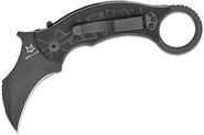 Fox Knives Doug Marcaida Tribal K Folding Karambit, N690 TOP SHIELD BLADE,G10 BLACK HANDLE FX-802 - KNIFESTOCK