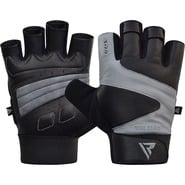 RDX GYM GLOVE LEATHER S14 GRAY M - KNIFESTOCK