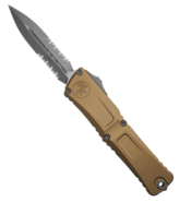 Microtech Combat Troodon® D/E Gen III Apocalyptic® Tan Apocalyptic® Two Partial Serrated  - KNIFESTOCK