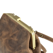 GreenBurry Vintage Leather Bag Antique brown 25x20cm - KNIFESTOCK