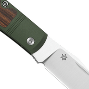 Kizer Trestle S45VN Aluminium &amp; Mkuruti Wood -  Xmas edition - KNIFESTOCK