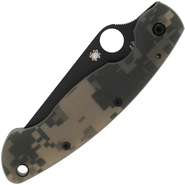 Spyderco Military Model G-10 Camo Black Blade C36GPCMOBK - KNIFESTOCK