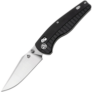 QPS Reptile 14C28N, Stonewash-Satin, Griff: Schwarzes G10 QS165-C1 - KNIFESTOCK
