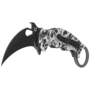 Fox Fox THE END taittuva karambit, terä ruostumaton teräs N690Co black idroglider, - KNIFESTOCK
