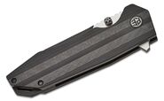 Petrified Fish PFP08 Mocado Black Stonewash K110 Carbon Fiber &amp; Black G10 PFP08C - KNIFESTOCK