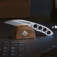 Ocaso Duo Desk Knife Wharncliffe w/stand 80DKW - KNIFESTOCK