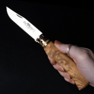 OLD BEAR® XL - STAINLESS STEEL, OLIVE HANDLE, SERRATED BLADE 9337/23_LU - KNIFESTOCK