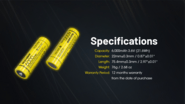 Nitecore NL2160 21700 Rechargeable Li-ion Battery – 6000mAh - KNIFESTOCK