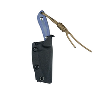 Kubey Bloom Fixed Blade Knife Blue Micarta Handle 2.60&quot; Beadblast 14C28N Blade KU411B - KNIFESTOCK