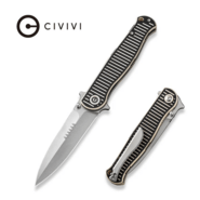 CIVIVI RS71 Milled Ivory / Black G10 HandleSatin Finished Nitro-V BladeLiner L - KNIFESTOCK