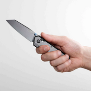Vosteed Parallel 154CM Black Stonewash Black Titanium A3501 - KNIFESTOCK