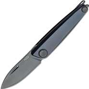 ANV Knives Z050 DLC Black/Plain edge, Dural Black/Slipjoint - KNIFESTOCK