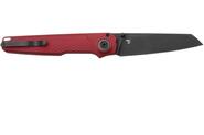 MKM MIURA – CPM Magnacut DSW bld - SOLID Red Alu hdl, BUTTON LOCK - REV. S/S CLIP MK MI-ARDB  - KNIFESTOCK