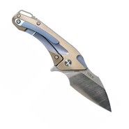 Bestech GOBLIN CPM-S35VN, Stone Wash+Satin, Titanium, Gold+Blue BT1711B - KNIFESTOCK