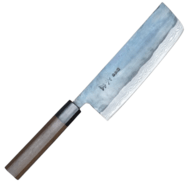 Dellinger Nakiri Knife 170 mm - KIYA Suminagashi Damascus 11 layers - KNIFESTOCK