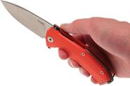 Lionsteel Liner Lock Sleipner Blade, ORANGE  G10 handle, IKBS KUR OR - KNIFESTOCK