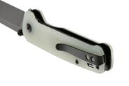 QPS Penguin V2 D2, schwarzer Stonewash, Griff: Jade G10 QS130V2-G2 - KNIFESTOCK