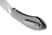 CJRB Sasaya Titan Gray, Satin S35VN, Milled Titanium J1959G-GY - KNIFESTOCK