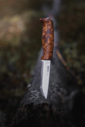 Helle Gaupe Mâner din mesteacăn creț, lamă H3LS, teacă neagră HE-200310 - KNIFESTOCK