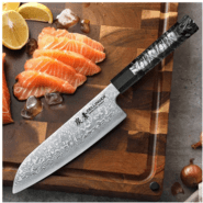 Dellinger Santoku Knife 185 mm Dellinger Carbon Fiber Octagon® - KNIFESTOCK