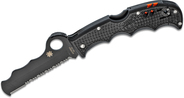Spyderco Assist Lightweight Black Black Blade/Carbide Tip C79PSBBK - KNIFESTOCK