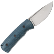 Petrified Fish PFP01F Beluga Satin N690 Blue Micarta PFP01FBMS - KNIFESTOCK