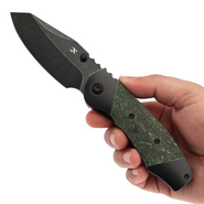 Kansept CAVEMAN Blackwash CPM 20CV, Blackwash Ti, Jungle Wear Fatcarbon K1110B2 - KNIFESTOCK