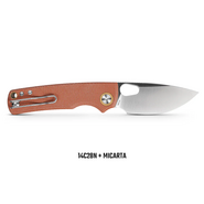 Vosteed Porcupine 14C28N Satin Braun Micarta A2604 - KNIFESTOCK