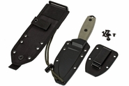 ESEE Knives Model 3 survival knife 3MIL-P-B black sheath + belt clip and MOLLE-back - KNIFESTOCK