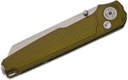 MKM MIURA – CPM Magnacut SW bld - SOLID Green Alu hdl, BUTTON LOCK - REV. S/S CLIP MK MI-AG - KNIFESTOCK