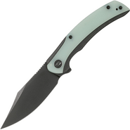 We Knife Snick Black Titanium Handle With Natural G10 Inlay WE19022F-4 - KNIFESTOCK