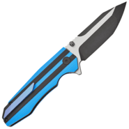 Petrified Fish PFP08 Mocado Black Stonewash K110 Blue &amp; Black G10 PFP08BDW - KNIFESTOCK