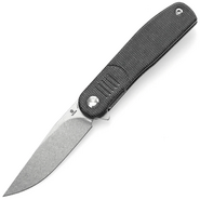 TENABLE KNIVES Einar Stonewashed Nitro-V 0.137&#039;&#039;/3.5mm Black Micarta T2072A3 - KNIFESTOCK