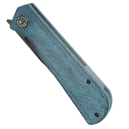 Petrified Fish PFP07 Viking Black Stonewash K110 Blue Micarta PFP07BMDW - KNIFESTOCK