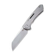 WE Mini Buster Knife Gray Ti Handle Polished Bead Blasted CPM-20CV 2003A - KNIFESTOCK