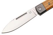Fox Knives Gunstock Folding Knife Stainless Steel M390 Satin Blade, Olive Wood Handle FX-558 OL - KNIFESTOCK