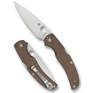 Spyderco Native Chief Braun Canvas Micarta CPM CRU-WEAR C244MPCW - KNIFESTOCK