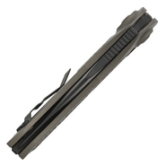 Microtech STITCH BLACK FULL SERRATE NATURAL CLEAR 169-3NC - KNIFESTOCK