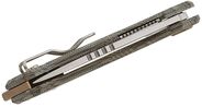 MKM VINCENT – MAGNACUT SW bld, GREEN CANVAS MICARTA hdl, S/S WIRE CLIP MK VCM-GC - KNIFESTOCK