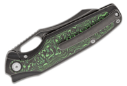 Kansept Tuckamore Black Stonewashed CPM 20CV Black Stonewashed Titanium +Green Carbon Fiber K1052A3 - KNIFESTOCK