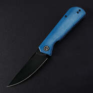 Petrified Fish PFP07 Viking Black Stonewash K110 Blue Micarta PFP07BMDW - KNIFESTOCK