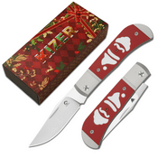 Kizer Trestle 14C28N Aluminium &amp; G10 -  Xmas edition - KNIFESTOCK