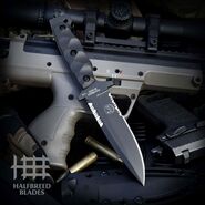Halfbreed Blades Medium Infantry Knife - Fixed Blade MIK-04 SOFMAK BLK - K340 - KNIFESTOCK