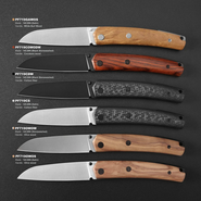 Petrified Fish PF719 Patte V3 14C28N Blackstonewash Olíva fa PF719OWOW - KNIFESTOCK
