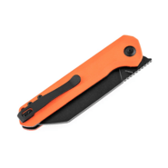 Kansept Bulldozer Black TiCn Coated D2 Orange G10 T1028A7 - KNIFESTOCK