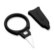 CIVIVI Quick Snip 1 pc Mini Neck KnifeBlack ABS With Rubber CoatingPlain 6Cr13 - KNIFESTOCK