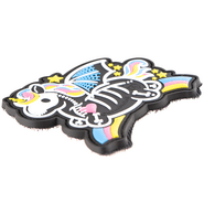 Claw Gear Skeleton Unicorn Rubber Patch - KNIFESTOCK