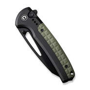 Civivi Sentinel Strike Black Aluminum Handle with from Green Frn Integal Spacer Black K110 Blade C22 - KNIFESTOCK